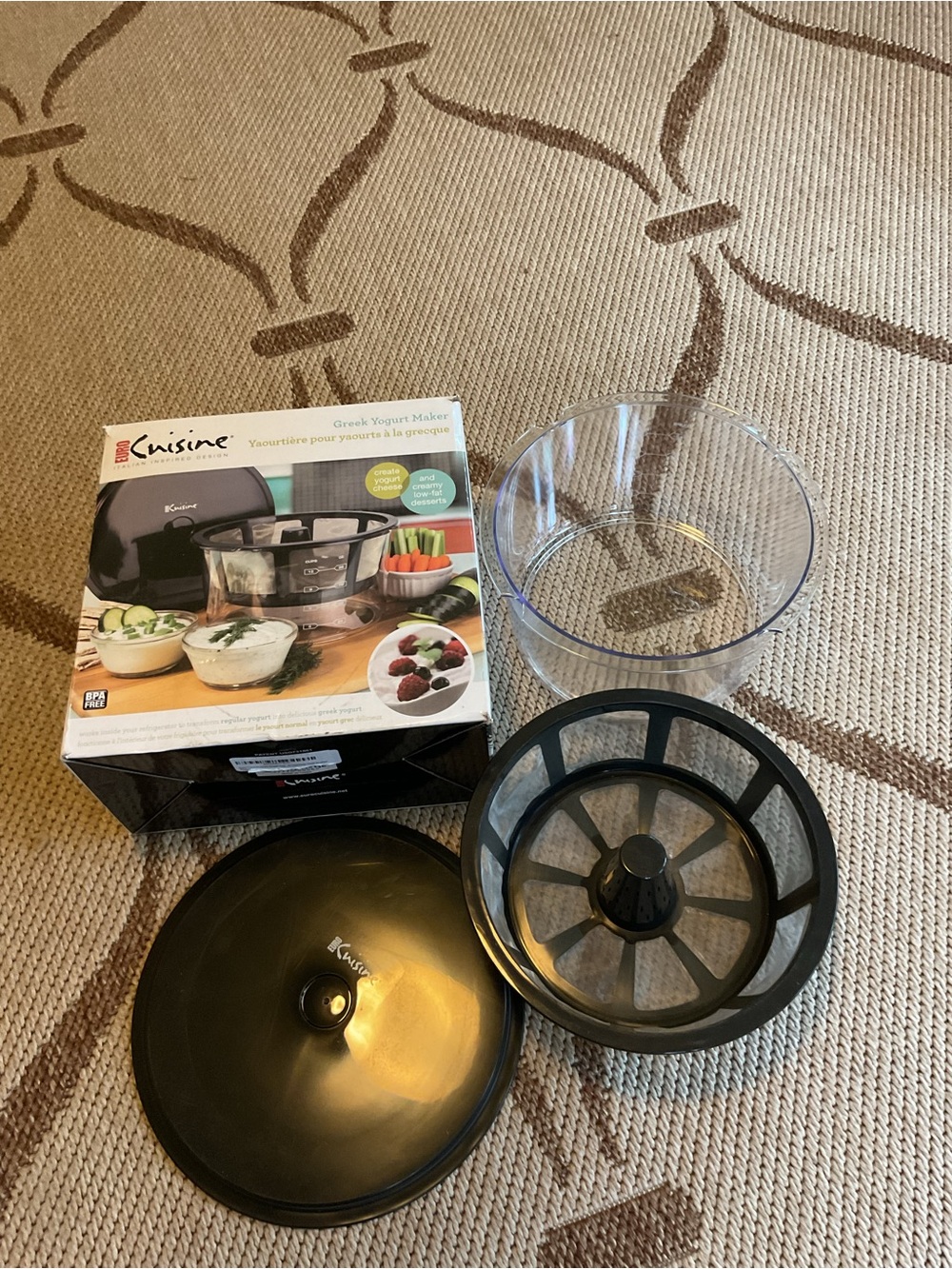 Cuisinart Black and Clear Greek Yogurt Maker